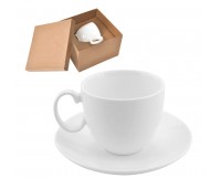 Чайная пара  "Романтика" в подарочной упаковке Цвет: белый