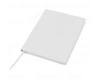 Бизнес-блокнот "Cubi", 150*180 мм, белый, кремовый форзац, мягкая обложка, в линейку Цвет: Белый