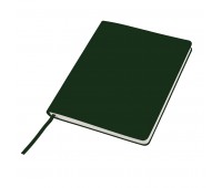 Бизнес-блокнот "Cubi", 150*180 мм, зеленый, кремовый форзац, мягкая обложка, в линейку Цвет: Зеленый