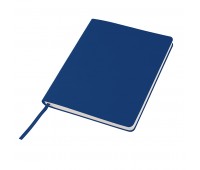 Бизнес-блокнот "Cubi", 150*180 мм, синий, кремовый форзац, мягкая обложка, в линейку Цвет: Синий