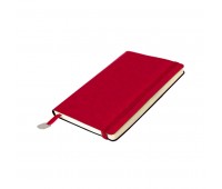 Ежедневник недатированный Boomer, А5,  красный, кремовый блок, без обреза Цвет: Красный