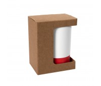 Коробка для кружки 26700, размер 11,9х8,6х15,2 см, микрогофрокартон, коричневый Цвет: коричневый