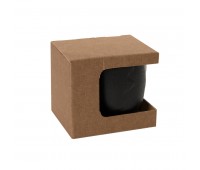 Коробка для кружки 13627, размер 12,3х10,0х10,8 см, микрогофрокартон, коричневый Цвет: коричневый