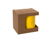 Коробка для кружек 25903, 27701, 27601, размер 11,8х9,0х10,8 см, микрогофрокартон, коричневый Цвет: коричневый
