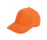 Бейсболка OPTIMA S, 5 клиньев, металлическая застежка Цвет: Оранжевый