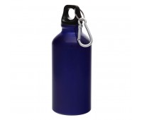 Бутылка для воды "Mento", с карабином, 400 мл. Цвет: Синий