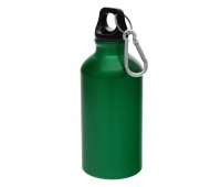 Бутылка для воды "Mento",  с карабином, 400 мл.,  Цвет: Зеленый