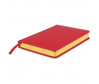 Ежедневник недатированный Joy, А5,  красный, белый блок, золотой обрез Цвет: Красный