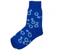 Носки подарочные  "Мужские" в упаковке Цвет: Синий
