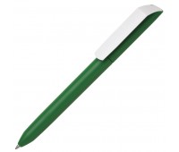 Ручка шариковая FLOW PURE с белым клипом Цвет: Зеленый