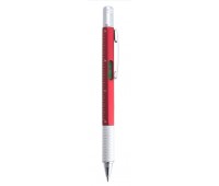 Ручка с мультиинструментом SAURIS, красный, 100% пластик Цвет: Красный