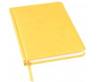 Ежедневник недатированный Bliss, А5,  желтый, белый блок, без обреза Цвет: Желтый