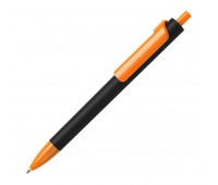 Ручка шариковая FORTE SOFT BLACK, покрытие soft touch Цвет: Оранжевый