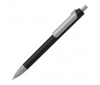 Ручка шариковая FORTE SOFT BLACK, покрытие soft touch Цвет: Серый