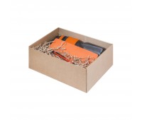 Подарочный набор Portobello оранжевый в малой универсальной подарочной коробке (Ежедневник недат А5, Спортбутылка, Ручка)