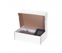 Подарочный набор Portobello серый-2 в большой универсальной подарочной коробке (Ежедневник Rain, Зонт Nord, PB Stone Island)