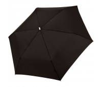 Зонт складной Fiber Alu Flach, черный