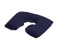 Надувная подушка под шею в чехле Sleep, темно-синяя