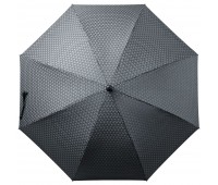 Зонт-трость Alessio, черный с серым